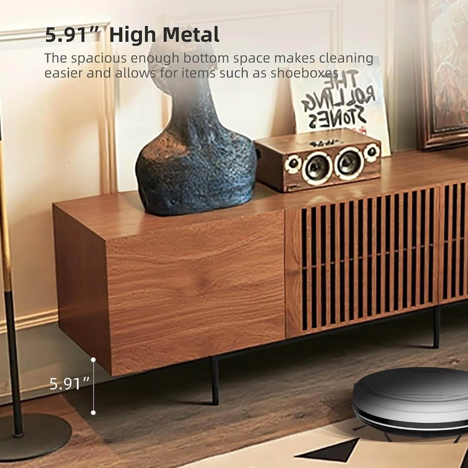 94" Mid-Century Modern Walnut TV Stand Media Console - photo 4