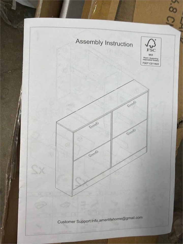Amerlife 4-Drawer Tipping Shoe Cabinet - photo 3