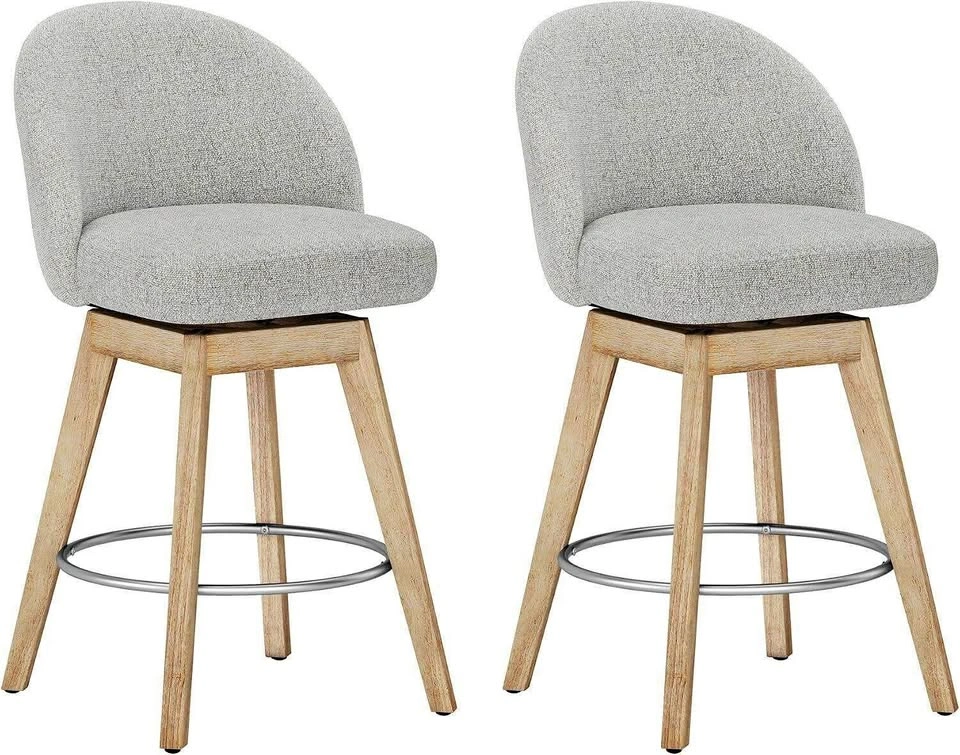 360 Swivel Bar Stools Set of 2