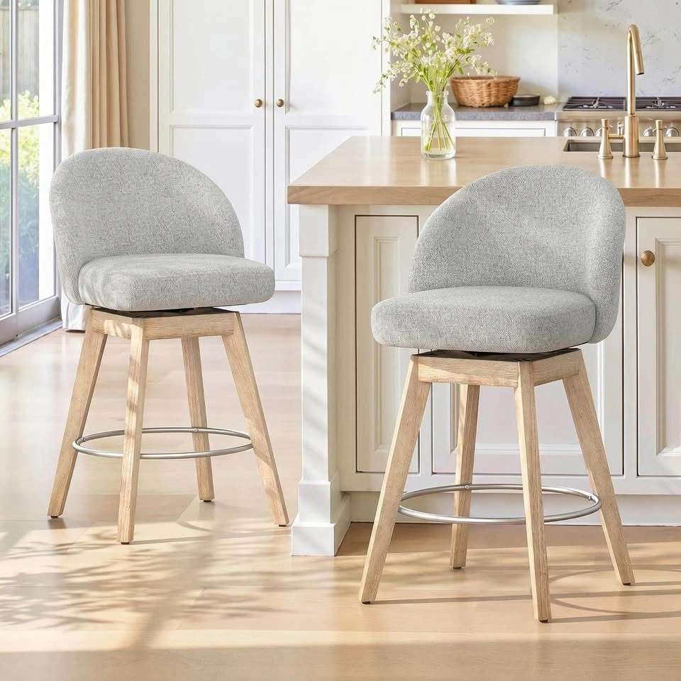 360 Swivel Bar Stools Set of 2 - photo 3