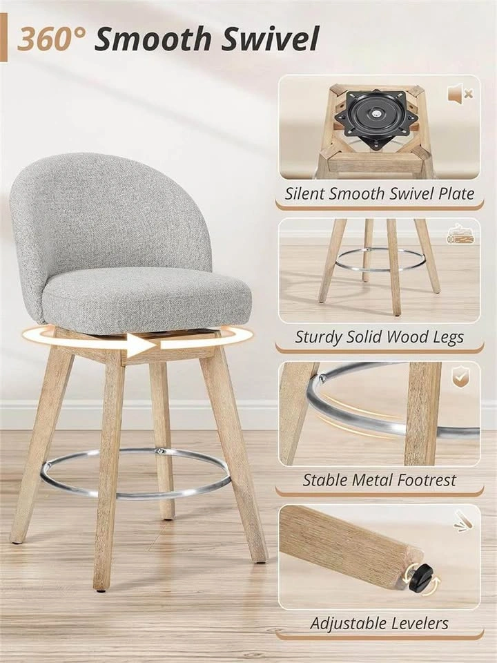 360 Swivel Bar Stools Set of 2 - photo 4
