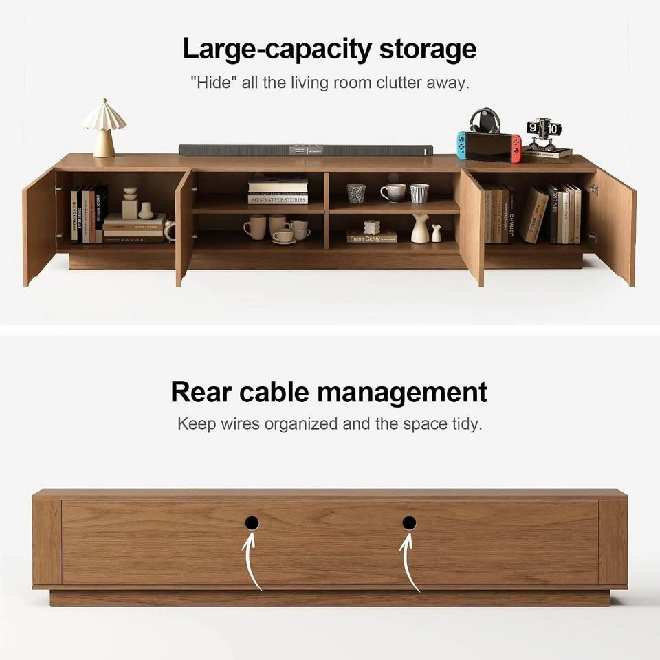 86.61" Long Media Console Tv Stand & Entertainment Unit - photo 3