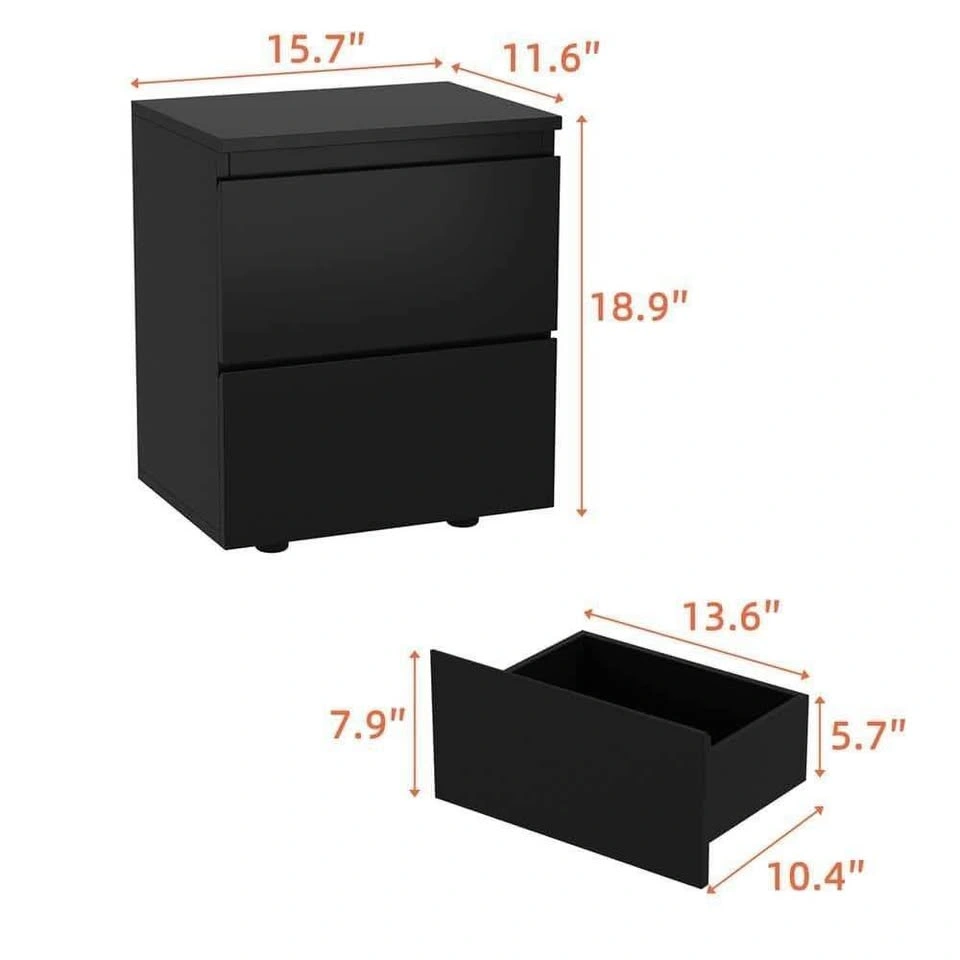 brand new nightstand set of 2 - photo 2