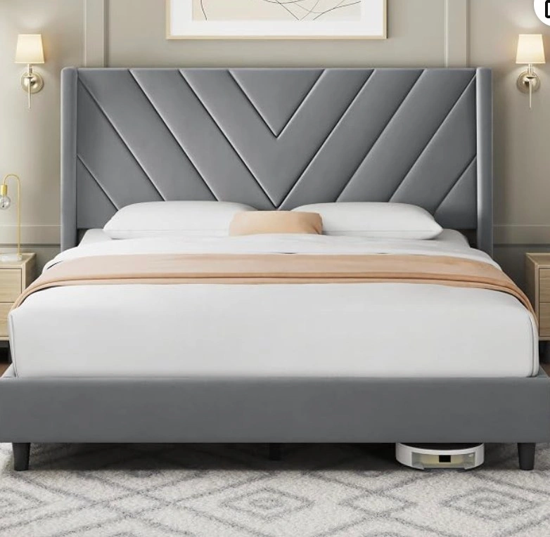 Queen bed frame + mattress with 9 yrs warranty