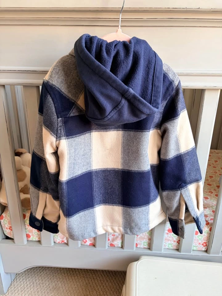 Boys Ripzone Plaid Hooded Jacket Size XS - photo 2