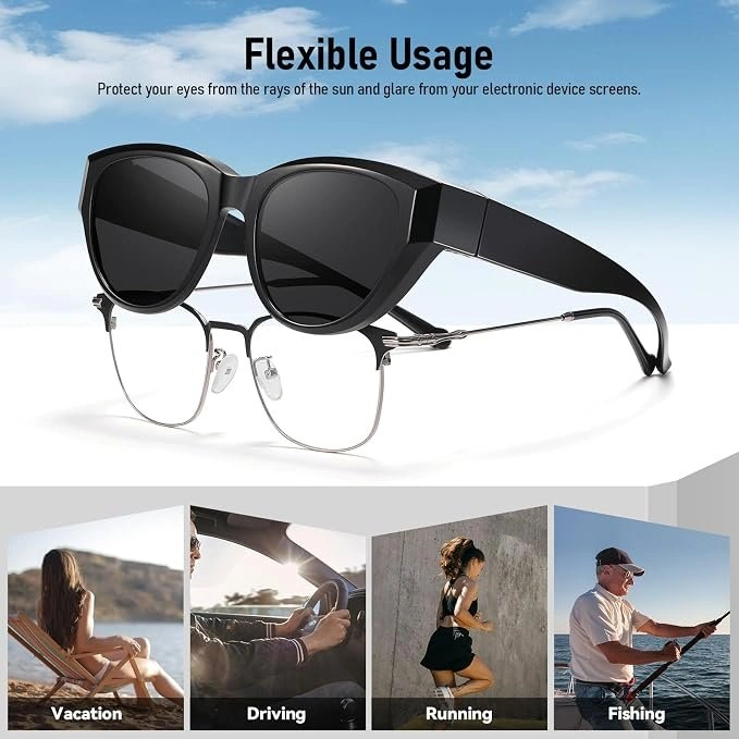 HAOLOTA Polarized Fit Over Sunglasses UV400 Cat Eye - photo 2