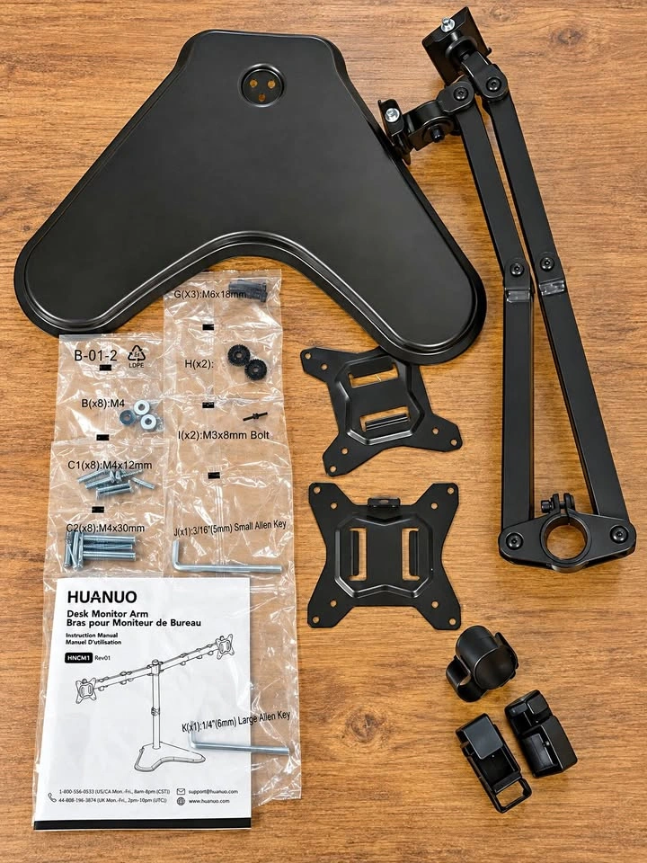 HUANUO Dual Monitor Stand for 13-32" Screens
