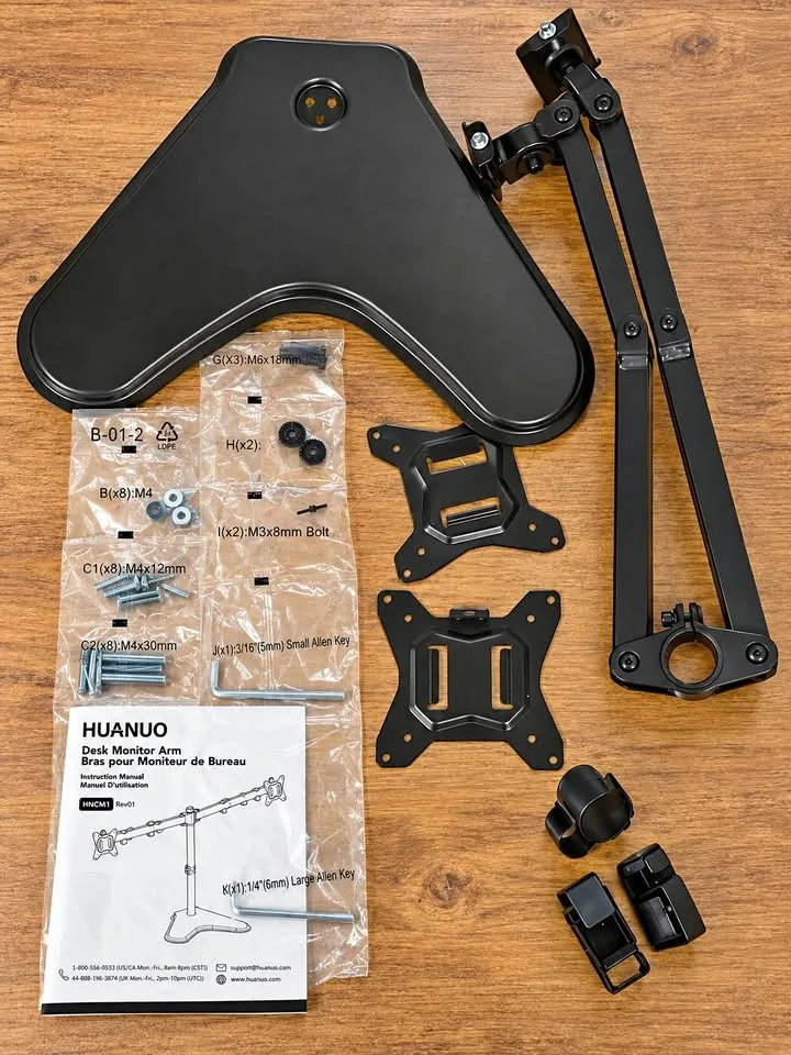 HUANUO Dual Monitor Stand for 13-32" Screens