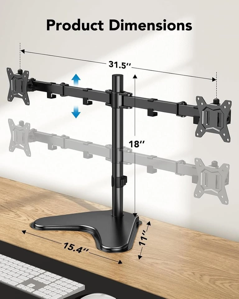 HUANUO Dual Monitor Stand for 13-32" Screens - photo 4