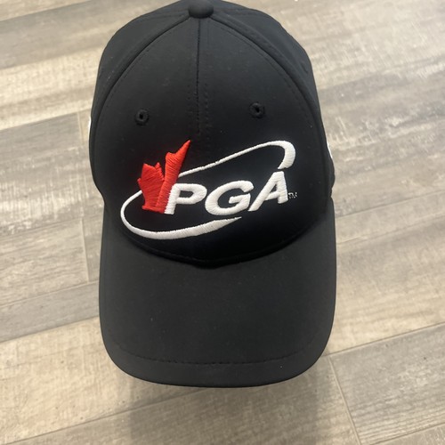 PGA New Era Black White Red Baseball Cap One Size