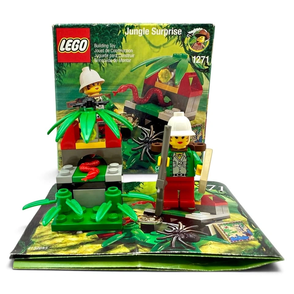 LEGO System Adventurers: Jungle Surprise (1271) Complete with Bo