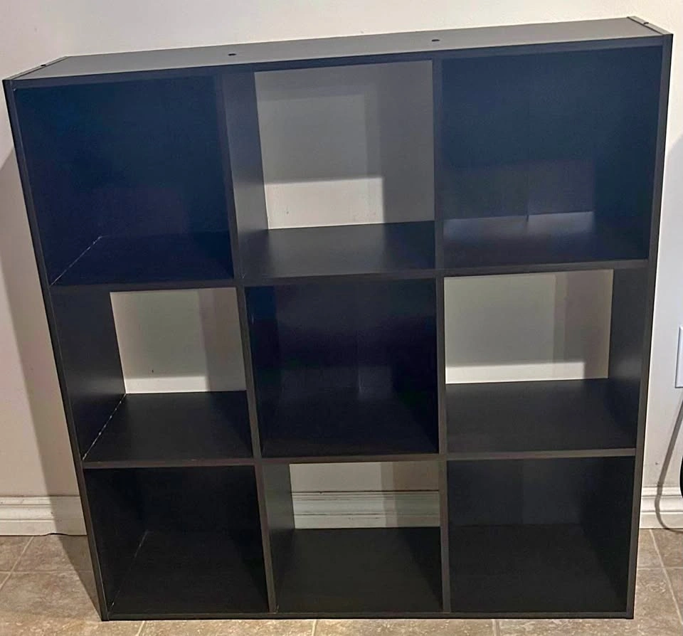 Dark Brown Cube Shelf