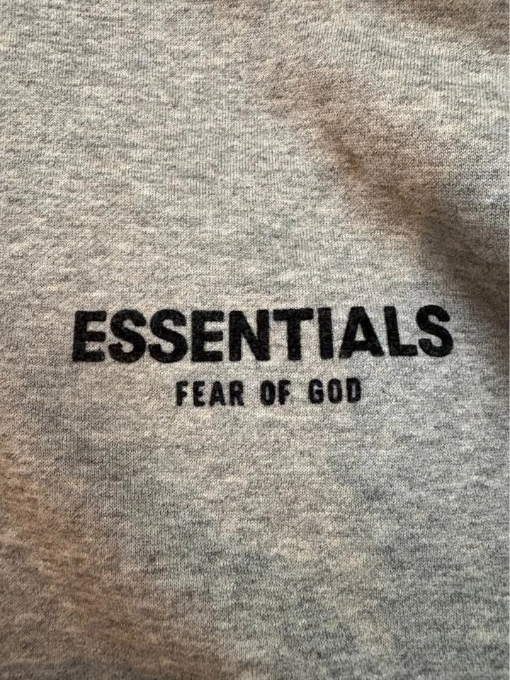 Essentials grey fear of god hoodie - photo 3