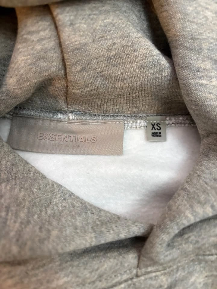 Essentials grey fear of god hoodie - photo 4