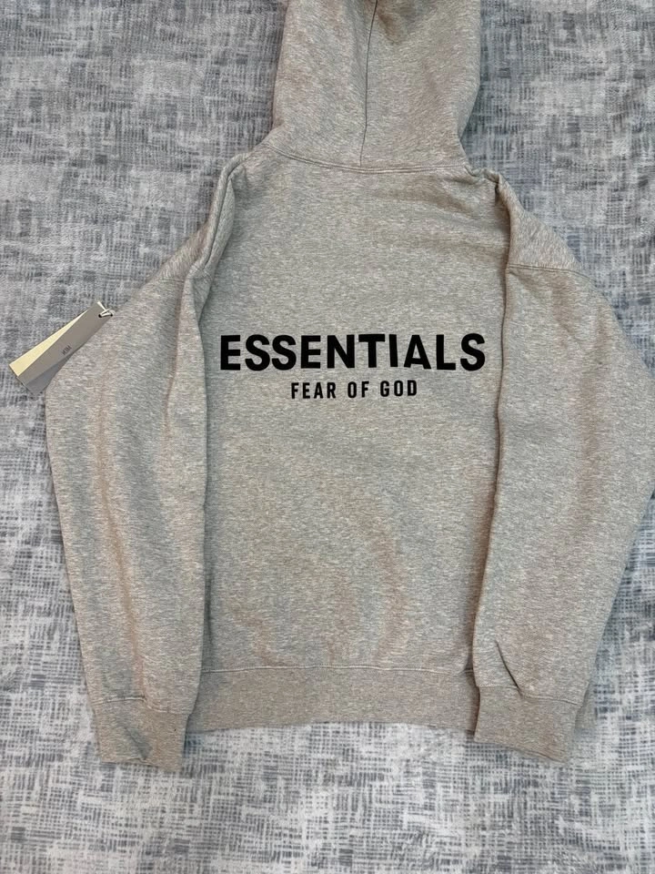 Essentials grey fear of god hoodie - photo 5