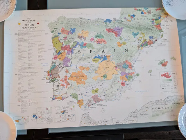 Wine Map Print (24x36 inches) thumbnail
