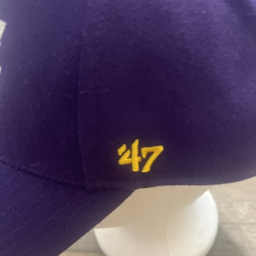 Los Angeles Lakers '47 Purple Yellow NBA MVP Adjustable Hat - photo 3