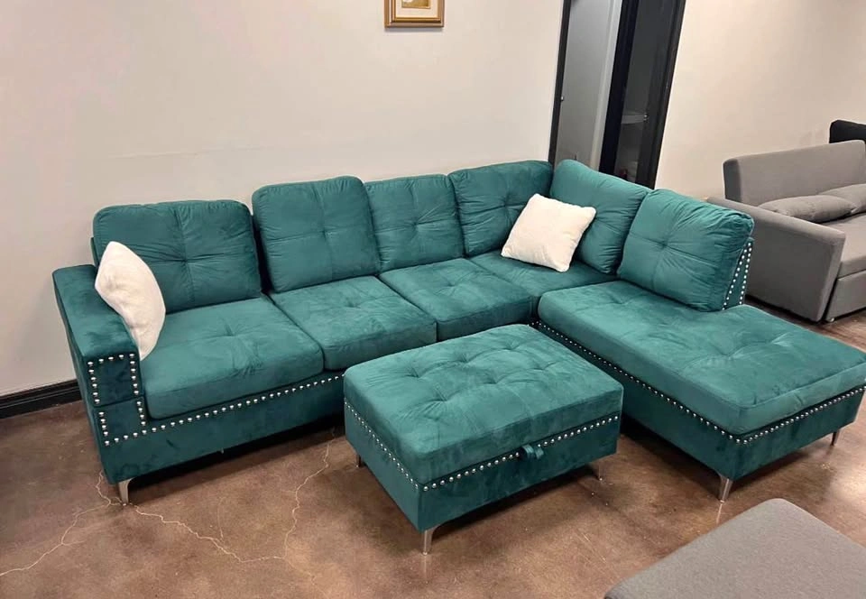 Sectional for sale - Velvet Reversible