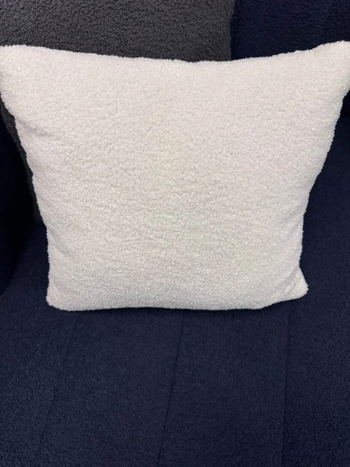 Navy Blue Boucle Sectional for Sale - photo 4