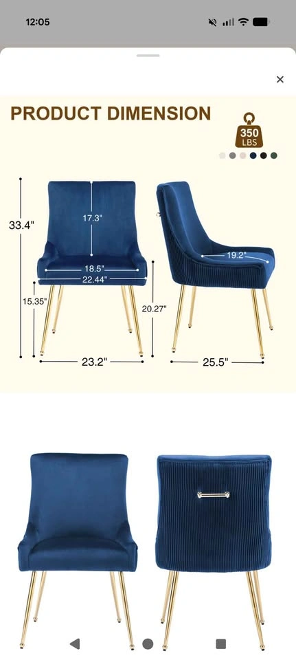 Everly Quinn Upholstered Side Chairs - Set of 2 - photo 3