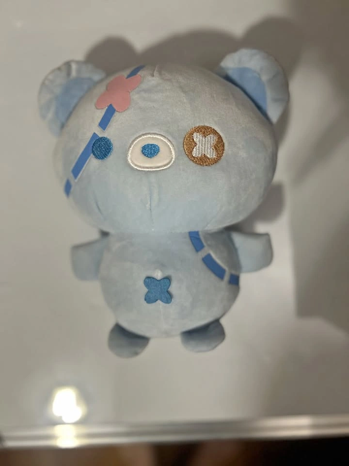 Rilakkuma-Inspired Baby Blue Injured Bear Plush 8.5in/21.5cm