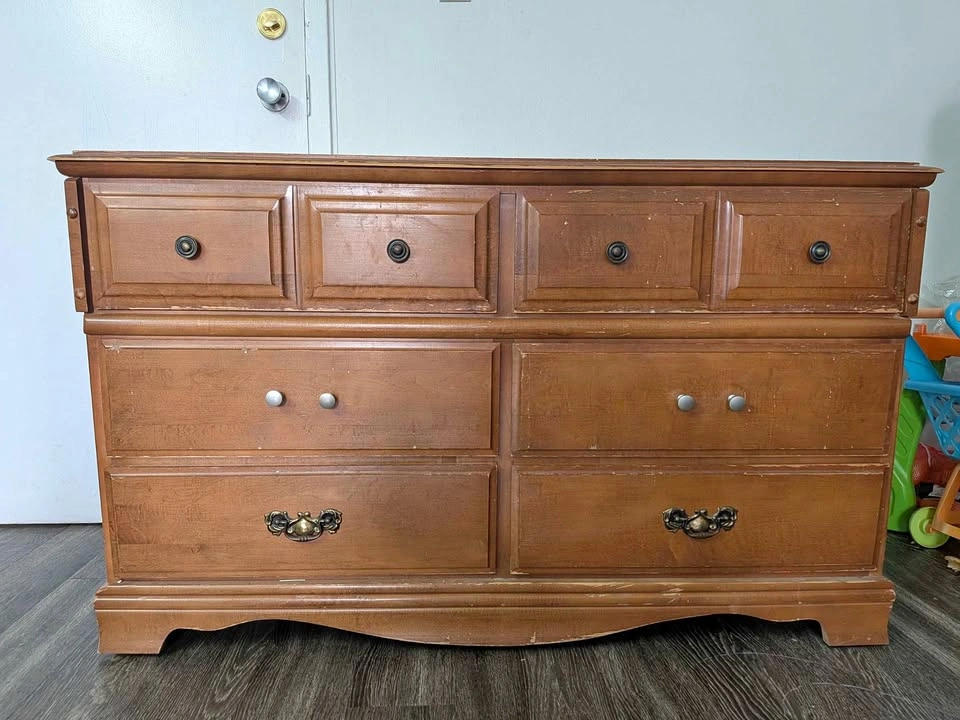 Solid Wood 6-Drawer Dresser / Credenza – Great Storage / DIY Pro