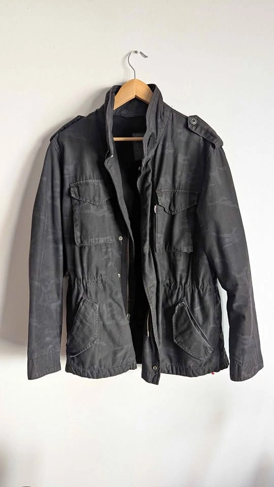 Levi's Black Camo M-65 Field Jacket, size L
