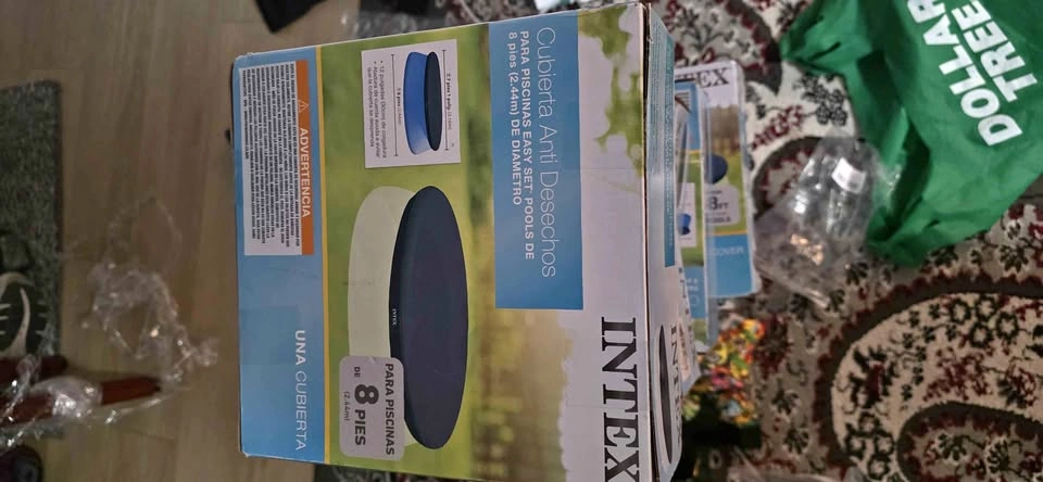 NEW Intex 8ft Above Ground Pool Cover - Fast Pickup