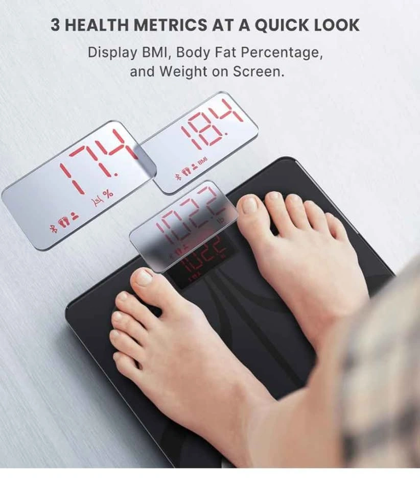 RENPHO Rechargeable Bluetooth Body Fat Scale, Elis 1 - photo 2