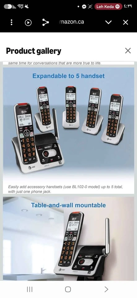 AT&T BL102-4S 4-Handset Cordless Phone System - photo 5