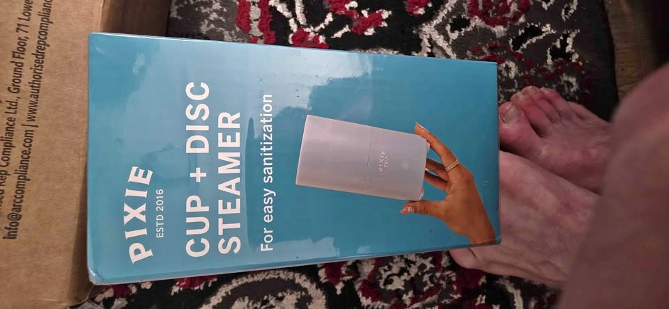 Pixie Cup + Disc Steamer never used sealed