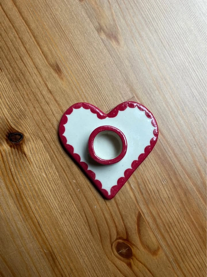 Ceramic Heart Shaped Candle Holders - photo 5