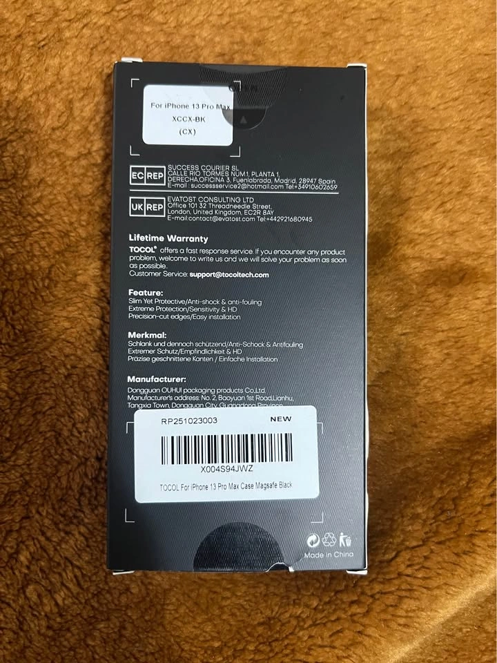 TOCOL iPhone 13 Pro Max Case – Matte Black MagSafe Slim Case - photo 3