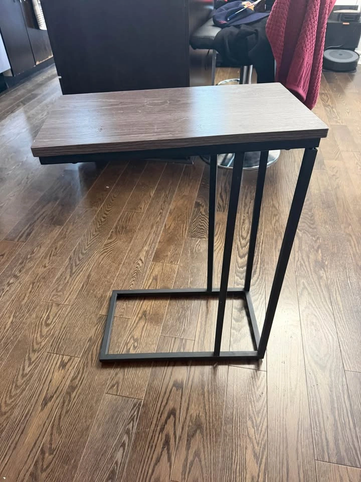 C-Shape Sofa End Table for Couch - photo 4