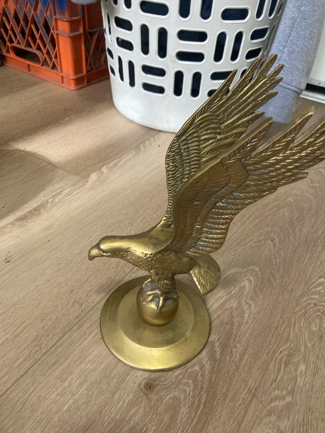 brass eagle statue - photo 2