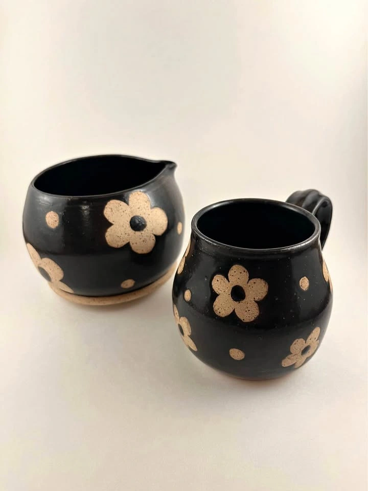 Handmade Ceramic Matcha Bowl + Mug Set
