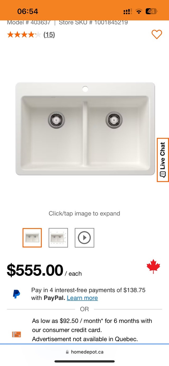 Blanco Kitchen Double Bowl Sink - photo 4