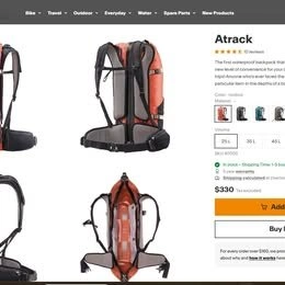 Ortlieb Atrack 25 bike/hiking backpack - photo 5