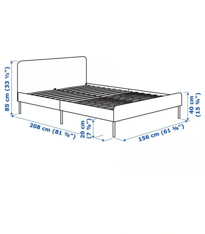 IKEA QUEEN BED FRAME AND IKEA QUEEN MATRESS - photo 2