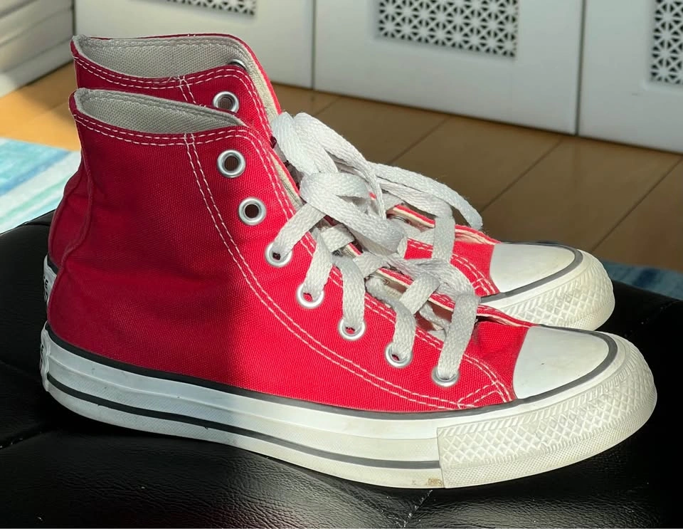 red canvas Converse Chuck Taylor All Star - SIZE W3 - photo 2