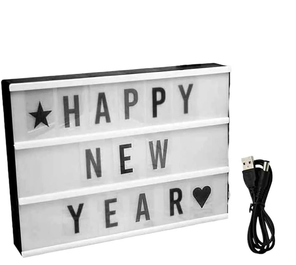 Cinematic LED Lightbox with Letters