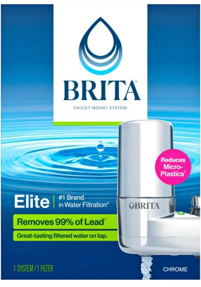 Brita Elite Faucet Mount Water Filter System - Chrome