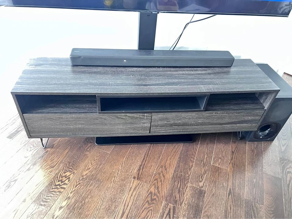 Modern Dark Grey TV Stand/Unit (Price negotiable)
