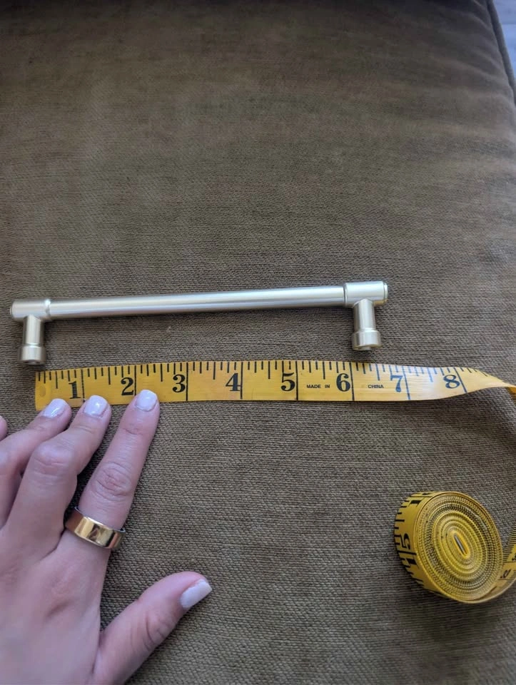 10 New brushed brass cabinet pulls (20 total available) - photo 3