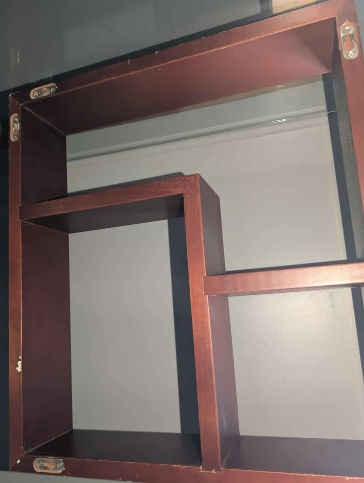 Vintage floating shadow box shelf - photo 3