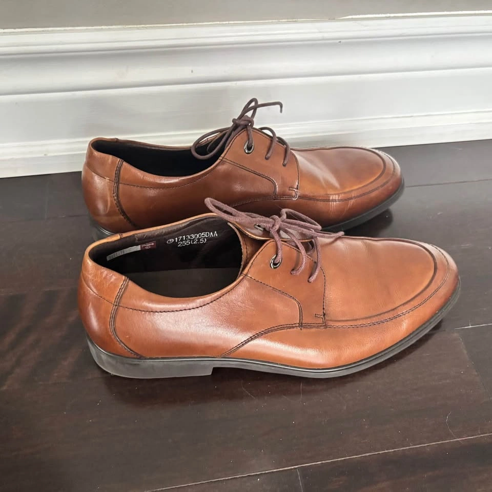 Men’s Brown Leather Dress Shoes - photo 2
