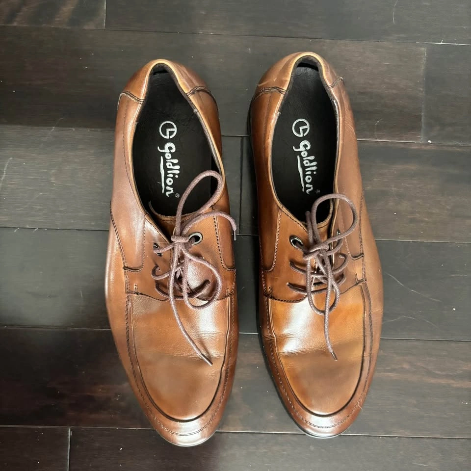 Men’s Brown Leather Dress Shoes - photo 3