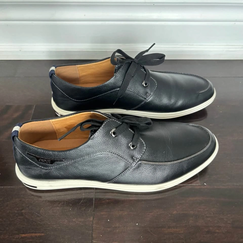 Black Leather Casual Shoes - photo 2