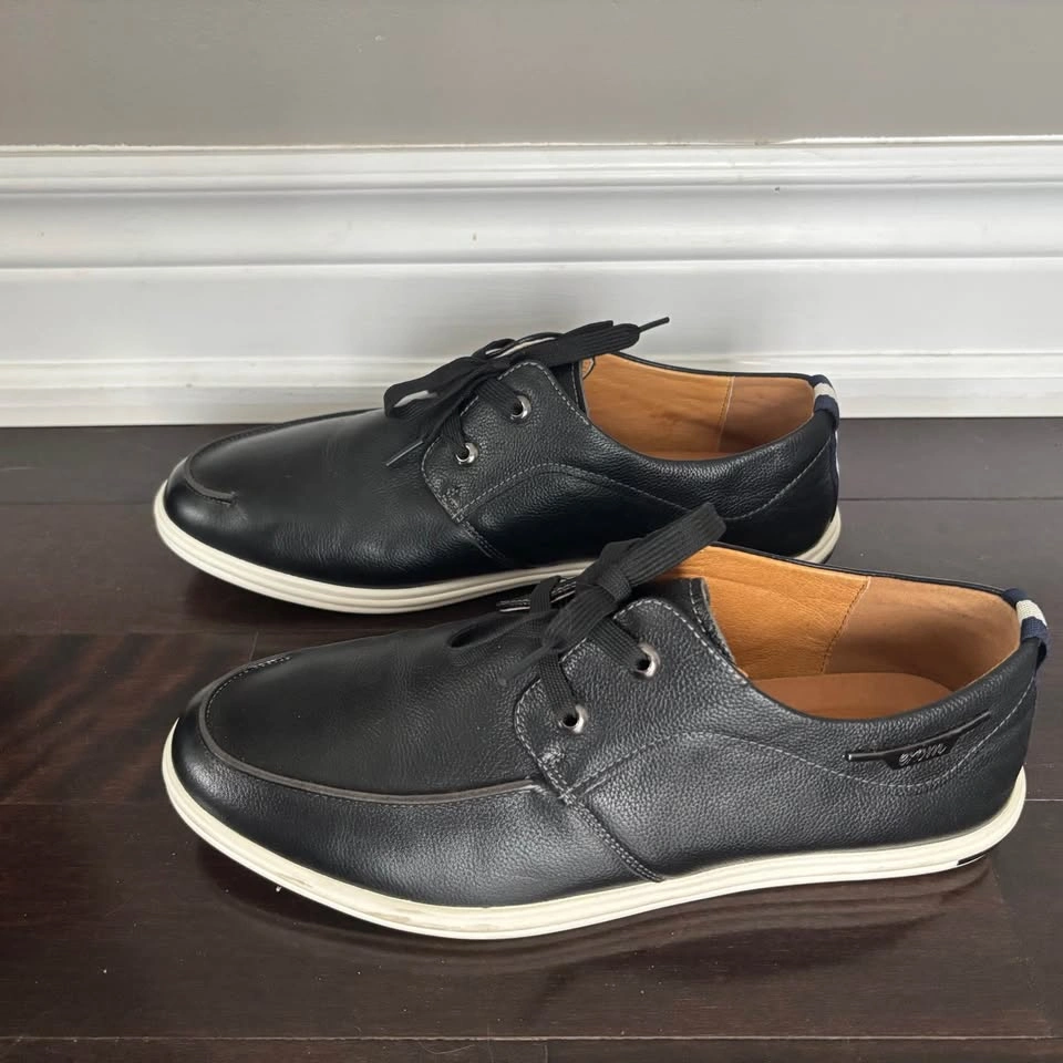 Black Leather Casual Shoes - photo 3