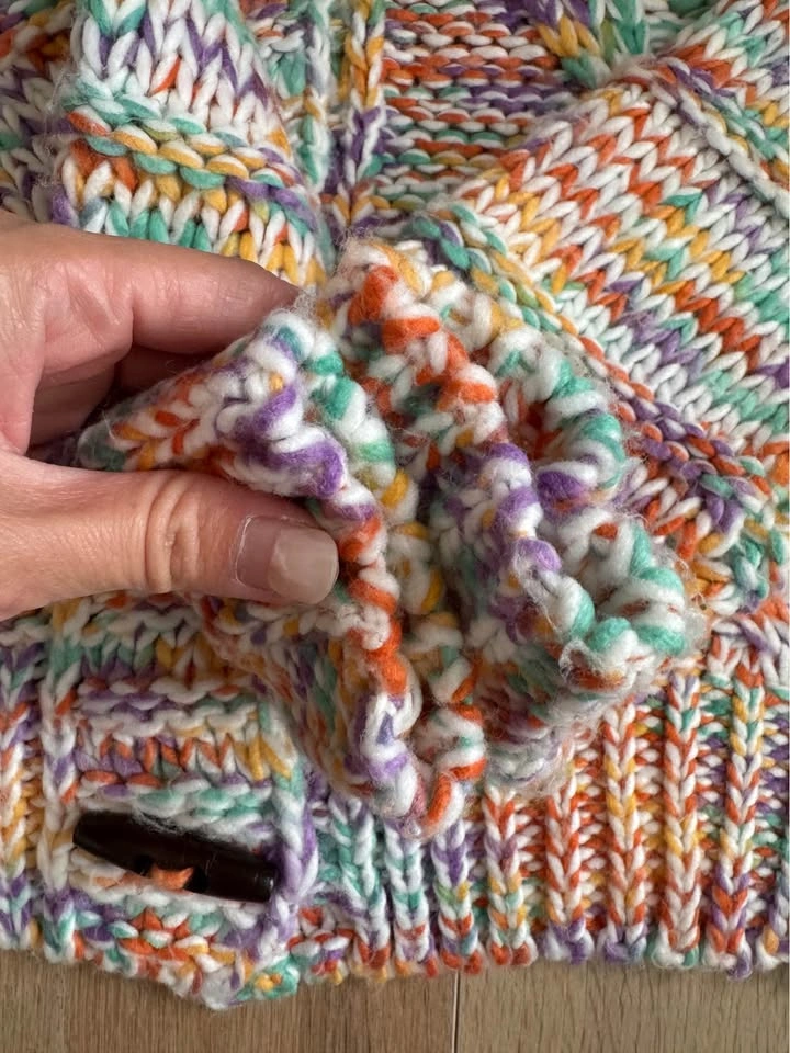 Very J Multi-Color Knit Toggle Cardigan - photo 5